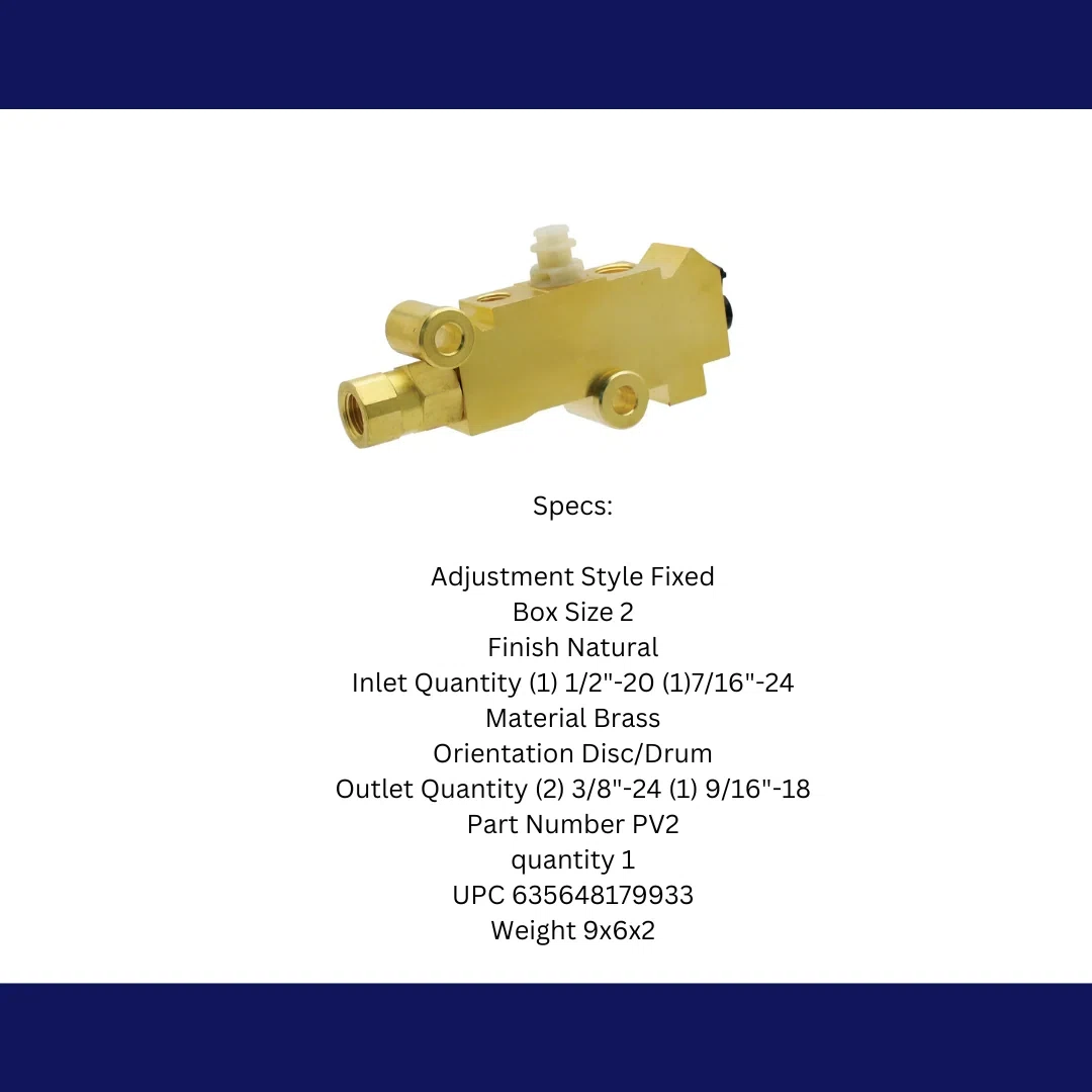 Disc_Drum Proportioning Valve - Brass PV2